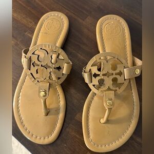 Tory Burch Beige Leather Sandals